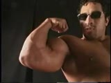 hot muscle posing