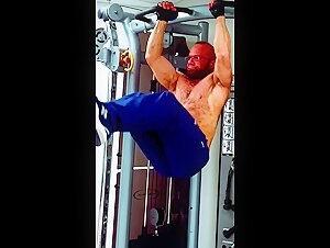Ripped abs leg rasies
